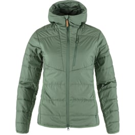 Fjällräven Keb Padded Hoodie W Women’s Trekking jackets Green Main Front 65482